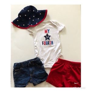 Baby Fourth of July Outfit  Carter’s, Nike 6 month
